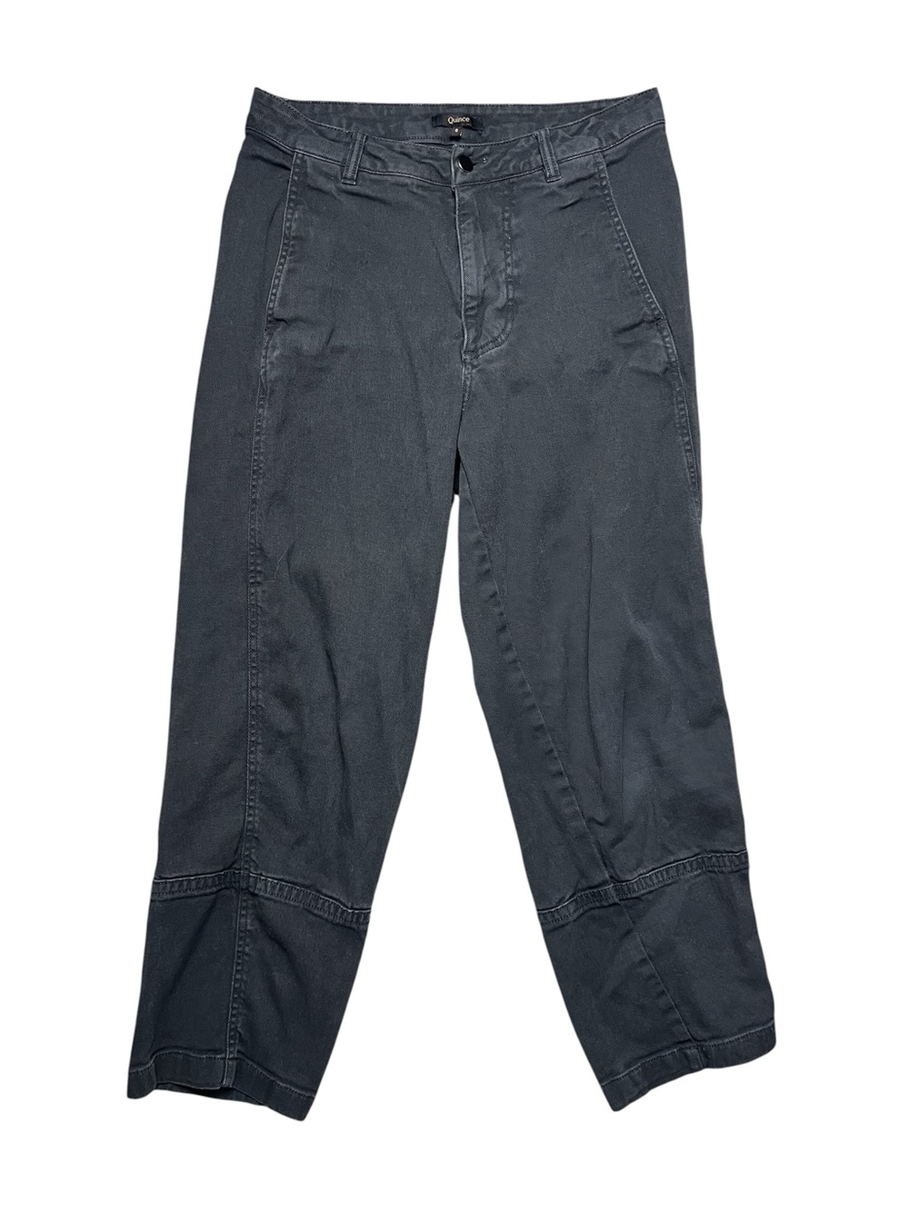 Quince Black Barrel Curved Ankle Jeans Women’s Size 6